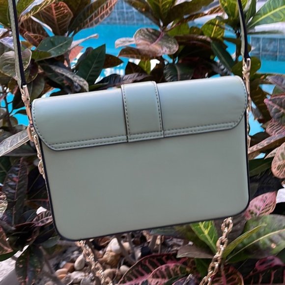 Michael Kors Carmen Medium Monogram Flap Crossbody Convertible Shoulder Bag - Picture 4 of 16